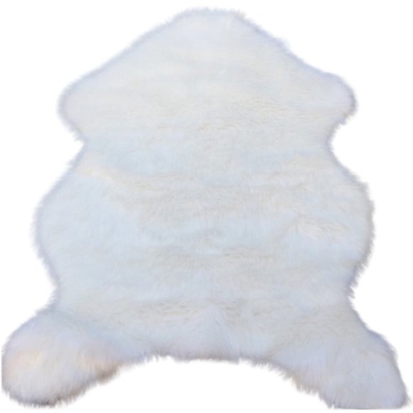 BRAND NEW White Faux Sheepskin Soft Rug - Picture 2 of 11